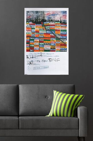 ملصق حائط Radiohead - Hail to the Thief Scribble، مقاس 34 بوصة × 22.4 عرض، إصدار غير مؤطر in Kuwait