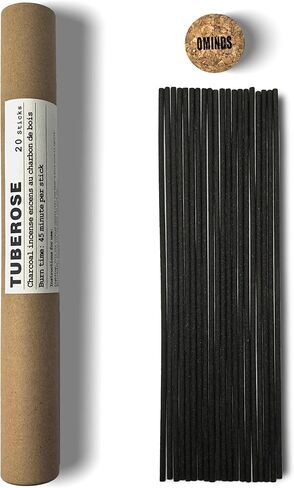 Ominds Tuberose Incense Sticks,Natural Aromatherapy Low Smoke-Clean-Burning-8.3 Inch-1 Hour Burn Time-Yoga-Meditation,20 Sticks in Saudi Arabia
