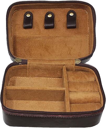 CHALLENGER Women's Western Diamond Beaded Floral Tooled Leather Jewelry Travel Case 18RSJ09 in Saudi Arabia
