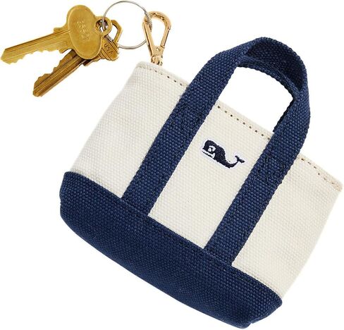 vineyard vines Heritage Tiny Tote Keychain, Nautical Navy, onesz in Saudi Arabia