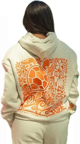 OOYDNZQL Women Teen Girls Graphic Oversized Hoodies Cute Embroidery Long Sleeve Hooded Sweatshirt Aesthetic Preppy Hoodies in Saudi Arabia