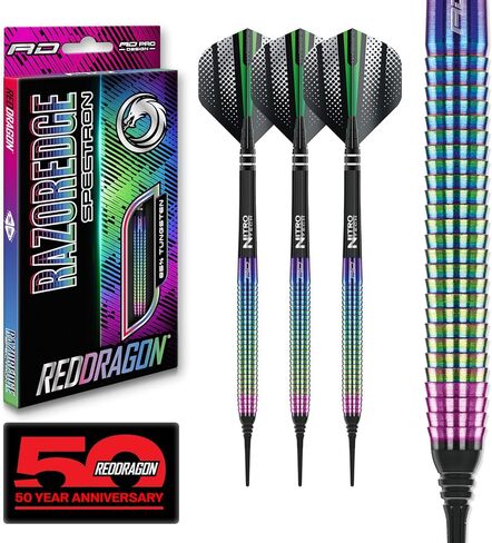 RED DRAGON Razor Edge Original 18 Gram Tungsten Softip Darts Set with Flights and Stems in Saudi Arabia