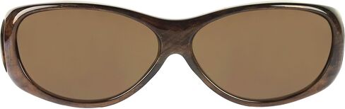 Jonathan Paul Fitovers - Lotus Collection Designed to Fit Over Medium Oval Frames Not Exceeding 136mm X 44mm - Brushed Horn/Polarized Amber Sunglasses in Saudi Arabia