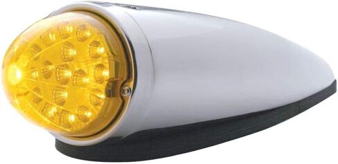 United Pacific 39824 - Truck Cab Light - 19 LED Bullet Watermelon Grakon 1000 Cab Light Kit - Amber LED/Clear Lens in Kuwait