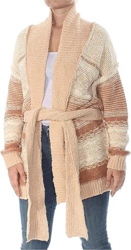 Free People Womens Cozy Cabin Cardigan Sweater, Beige, Medium in Saudi Arabia