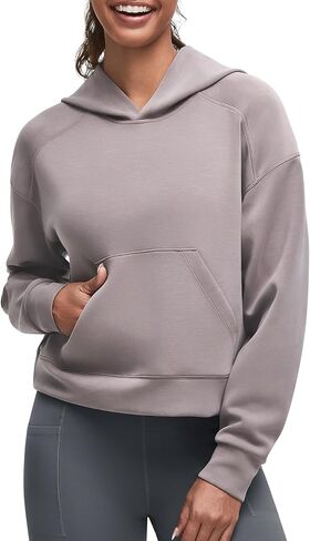 G4Free Women's Hoodies Pullover Sweatshirts with Pockets Casual Long Sleeve Tops Modal Soft Comfy Fall Fashion Outfits 2025 (Taupe,L) in Saudi Arabia