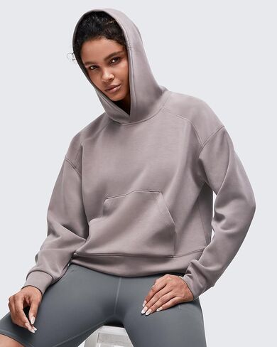 G4Free Women's Hoodies Pullover Sweatshirts with Pockets Casual Long Sleeve Tops Modal Soft Comfy Fall Fashion Outfits 2025 (Taupe,L) in Saudi Arabia