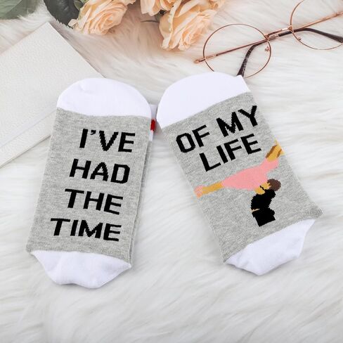 G2TUP Dance Musical Socks Frances & Johnny Fans Gift I've Had The Time Of My Life 80S Movie Socks Dance Merch in Saudi Arabia