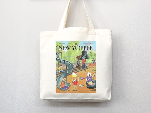 New Yorker tote bag, New Yorker magazine bag, New Yorker bag, New Yorker art, New yorker tote, art tote bag, aesthetic tote in Saudi Arabia