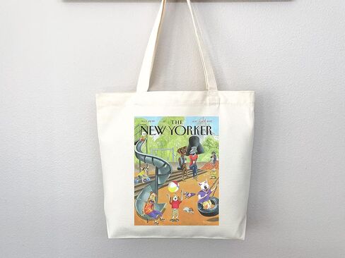 New Yorker tote bag, New Yorker magazine bag, New Yorker bag, New Yorker art, New yorker tote, art tote bag, aesthetic tote in Saudi Arabia