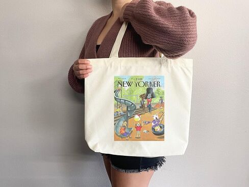 New Yorker tote bag, New Yorker magazine bag, New Yorker bag, New Yorker art, New yorker tote, art tote bag, aesthetic tote in Saudi Arabia
