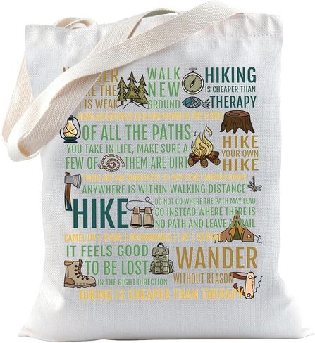 TSOTMO Hike Gift Hiking Tote Bag Outdoors Camping Bag Adventure Travel Gift for Hiker Camper Hiking Lovers Gift in Saudi Arabia