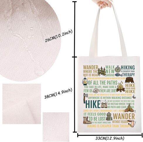 TSOTMO Hike Gift Hiking Tote Bag Outdoors Camping Bag Adventure Travel Gift for Hiker Camper Hiking Lovers Gift in Saudi Arabia