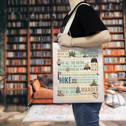 TSOTMO Hike Gift Hiking Tote Bag Outdoors Camping Bag Adventure Travel Gift for Hiker Camper Hiking Lovers Gift in Saudi Arabia
