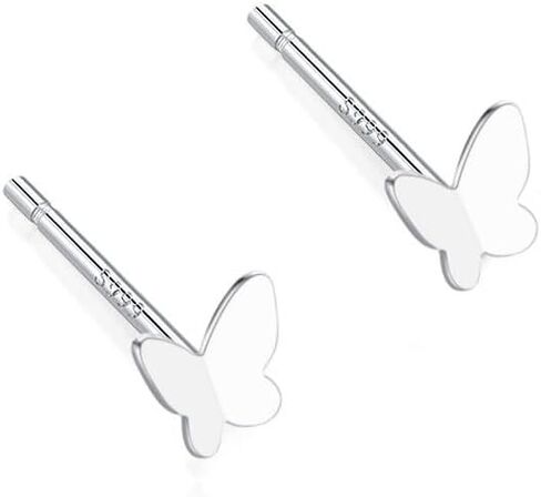 925 Sterling Silver Women's Stud Earrings, Small Simple Earrings With Low Allergenicity, Women's Fashionable Jewelry For Daily And Formal Wear, The Best Gift To Friends in Saudi Arabia