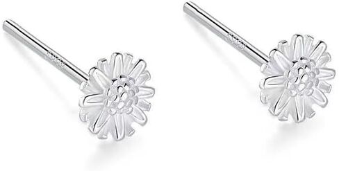 925 Sterling Silver Women's Stud Earrings, Small Simple Earrings With Low Allergenicity, Women's Fashionable Jewelry For Daily And Formal Wear, The Best Gift To Friends in Saudi Arabia
