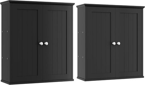 Shintenchi Bathroom Wall Medicine Cabinet with 2 Door, Bathroom Storage Organizer Over The Toilet,Space Saving Storage with 3-Tier Shelves,Solid White in Saudi Arabia