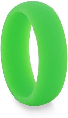 Thorsten KIWI Silicone Ring for Men and Women Green Comfort Fit Hypoallergenic 8mm in Saudi Arabia