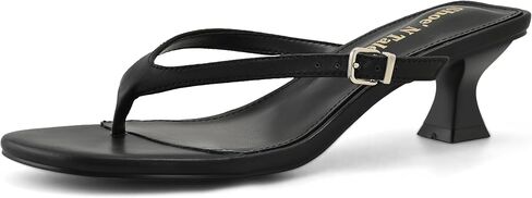 Shoe'N Tale Kitten Flip Flop Low Heel Sandals for Women Round Open Toe Party Dress Thong Heeled Sandals in Saudi Arabia