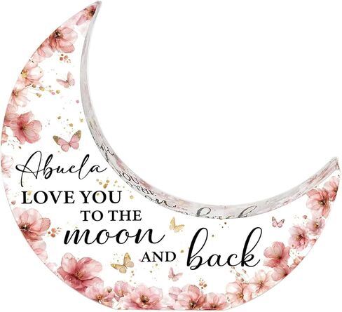 Mother's Day Gifts Mamaw Grandma Birthday Gifts Grandmother Gift From Grandchildren,Acrylic Moon Decoration Sign Grandma Gift for Christmas Birthday Thanksgiving-Mamaw Love You To The Moon And Back in Saudi Arabia