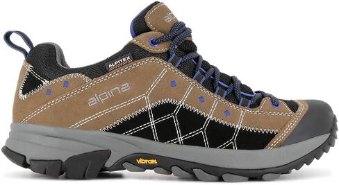 Alpina Tropez Men's Waterproof Hiking Leather Shoes with Alpitex Breathable Membrane & Slip-Resistant Vibram Sole – All-Weather Low-Cut Outdoor Trail Shoes | Made in Europe in Saudi Arabia