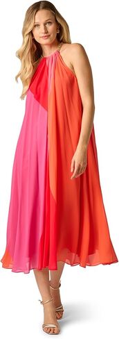 Adrianna Papell Women's Color Block Chiffon Dress in Saudi Arabia