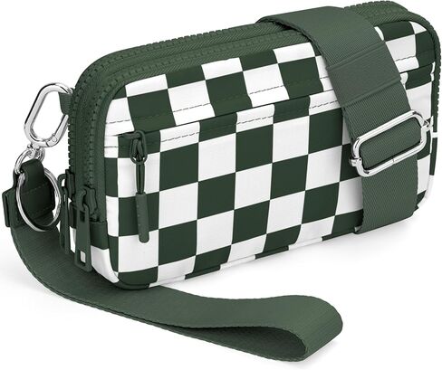 محفظة YINHEXI Crossbody للنساء، حقيبة هاتف صغيرة مربعة، محفظة كتف للسفر من النايلون للنساء in Kuwait