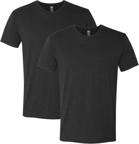 Next Level Men's Tri Blend Crew T-Shirt Pack of 2 Vintage Black in Saudi Arabia
