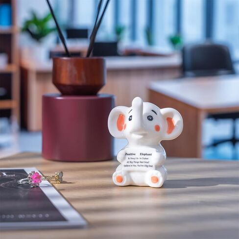 هدايا الفيل TAOJINJI للنساء - تمثال الفيل الإيجابي ديكور غرفة لطيف - هدايا عيد الميلاد الملهمة لعيد الميلاد للنساء والابنة والصديقة in Kuwait