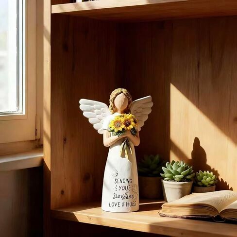 Sunflower Figurine Gift for Women, Sympathy Gifts for Loss of Loved One Religious Gifts for Women, Mon,FriendSunflower Table Decor Figurine. in Saudi Arabia