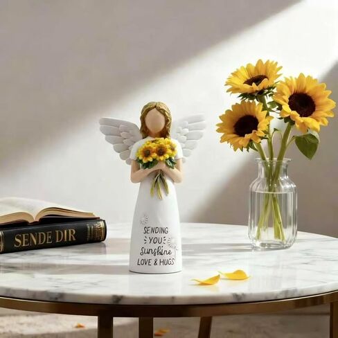 Sunflower Figurine Gift for Women, Sympathy Gifts for Loss of Loved One Religious Gifts for Women, Mon,FriendSunflower Table Decor Figurine. in Saudi Arabia