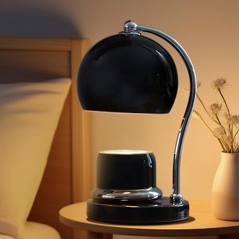 LunaForest Ceramic Candle Warmer Lamp with Timer Dimmer Fit for Candle Jars, Modern Design with 2 Bulbs, House Warming Gifts, New Home Decor, Mother's Day, Birthday Gifts (Green) in Saudi Arabia