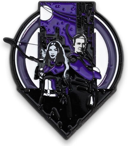 Marvel Studios Hawkeye إصدار محدود من العرض الأول | إكسسوارات شارة بروش معدنية لحقيبة الظهر والملابس والقبعات | هدايا ومقتنيات الكتاب الهزلي للأبطال الخارقين من MCU in Saudi Arabia