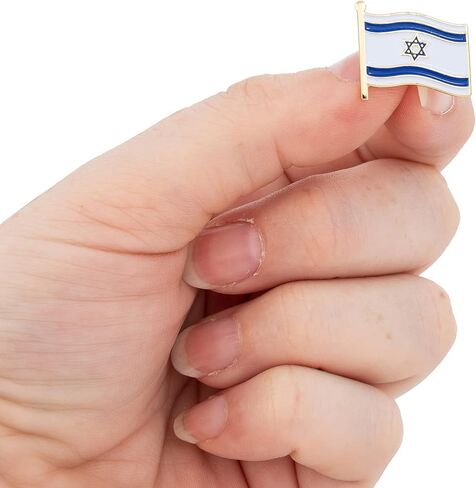 صبار الصحراء إسرائيل التلبيب دبوس البلد المينا مصنوعة من المعدن قبعة تذكارية الرجال النساء الوطنية الإسرائيلية (يلوحون دبوس العلم التلبيب) in Saudi Arabia