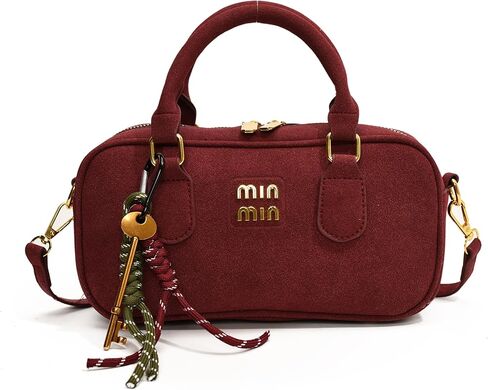 Min min Vintage Suede Crossbody Bags for Women,Hobo bags and Designer handbags,mini purses for women,Small shoulder bag in Saudi Arabia