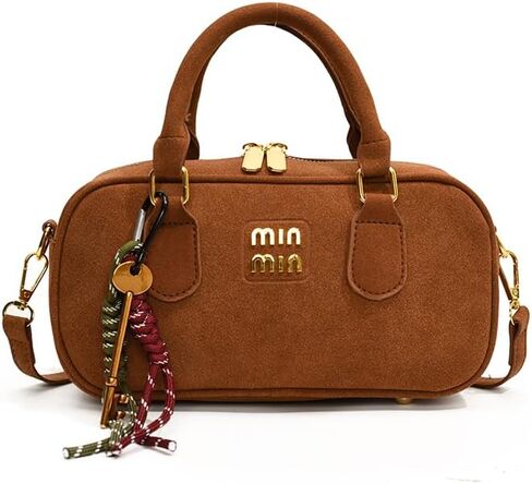 Min min Vintage Suede Crossbody Bags for Women,Hobo bags and Designer handbags,mini purses for women,Small shoulder bag in Saudi Arabia