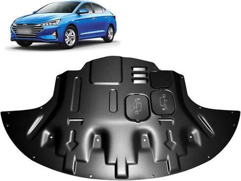 Front Engine Splash Shield Fit for Kia Sportage 2017-2022 Engine Case Guards Suitable for Sportage Under Engine Cover Mud Flaps Directly Replace Original in Kuwait