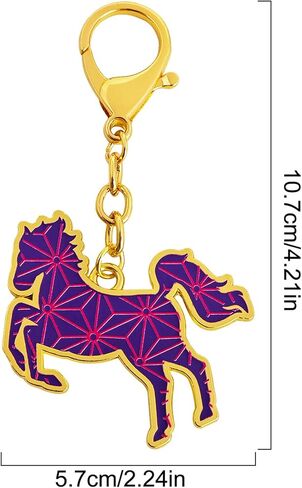 2026 Feng Shui Chinese Astrology Ally Amulets Keychain w5732-Horse-1 in Saudi Arabia