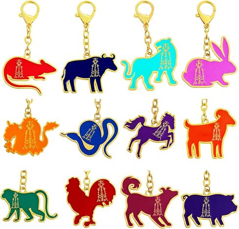 2026 Feng Shui Chinese Astrology Ally Amulets Keychain w5732-Horse-1 in Saudi Arabia