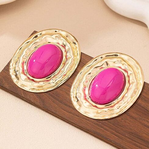 Gold Western Earrings Large Gold Turquoise Earrings Natural Stone Dangly Statement Jewelry Vintage Jewelry for Women in Saudi Arabia
