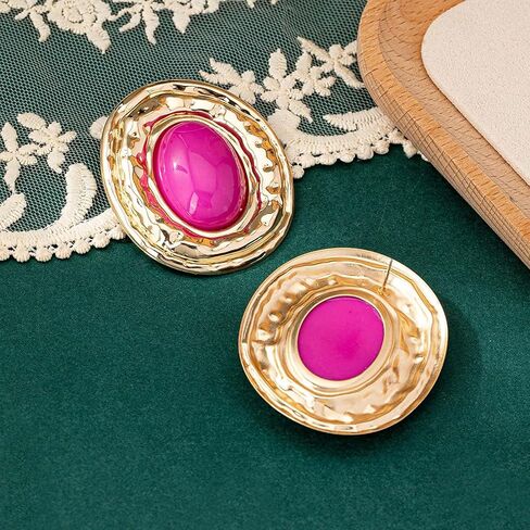 Gold Western Earrings Large Gold Turquoise Earrings Natural Stone Dangly Statement Jewelry Vintage Jewelry for Women in Saudi Arabia