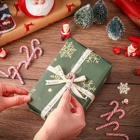 2" Fake Candy Canes-Polymer Clay Candy Cane Craft,Mini Christmas Decorations, 50pcs Peppermint Ornaments for Tree Hanging DIY Decor Supplies in Saudi Arabia