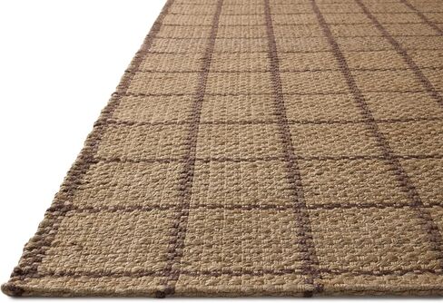 مجموعة Loloi Chris Loves Julia Fletcher FLE-01 طبيعي/بني 3'-6" x 5'-6"، .37 بوصة ارتفاع الوبر، سجادة مميزة in Saudi Arabia