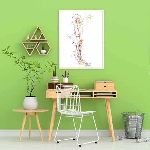 Leg Art Print Skeleton Leg Art Print, Medical Art work, Office decor, Doctor, Nurse, Hospital Pediatrics Chiropractor Wall Art Art Prints, Medical Gifts - UnFramed 8x10 inch in Saudi Arabia