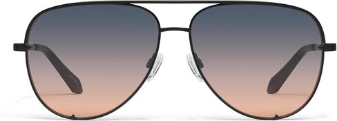 Quay - Sunglasses for Men & Women, Polarized Aviator Lenses with UV Protection, Oversized Sunglasses (High Key Extra Large, Black) in Saudi Arabia