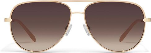 Quay - Sunglasses for Men & Women, Polarized Aviator Lenses with UV Protection, Oversized Sunglasses (High Key Extra Large, Black) in Saudi Arabia