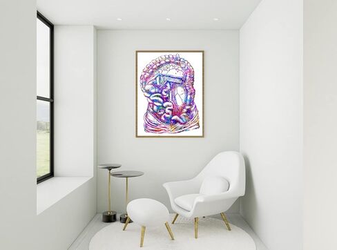 Body Art Prints Skeleton Art, Intestine Art Print, Medical Art work Office decor, Doctor, Nurse, Digital Prints, Art Prints, Medical Gifts - UnFramed 8x10 inch in Saudi Arabia