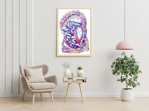 Body Art Prints Skeleton Art, Intestine Art Print, Medical Art work Office decor, Doctor, Nurse, Digital Prints, Art Prints, Medical Gifts - UnFramed 8x10 inch in Saudi Arabia