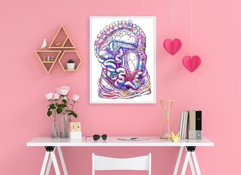 Body Art Prints Skeleton Art, Intestine Art Print, Medical Art work Office decor, Doctor, Nurse, Digital Prints, Art Prints, Medical Gifts - UnFramed 8x10 inch in Saudi Arabia