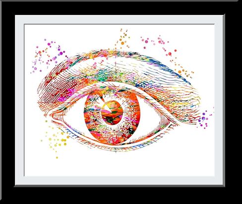 Abstract Medical Art work Medical Art Prints Gift, Eye Anatomy Art Print, Eye Art Print, Office decor, Doctor, Nurse - UnFramed 8x10 inch in Saudi Arabia